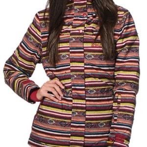 Billabong Cheeky Ikat Stripe 10k Snowboard coat size S